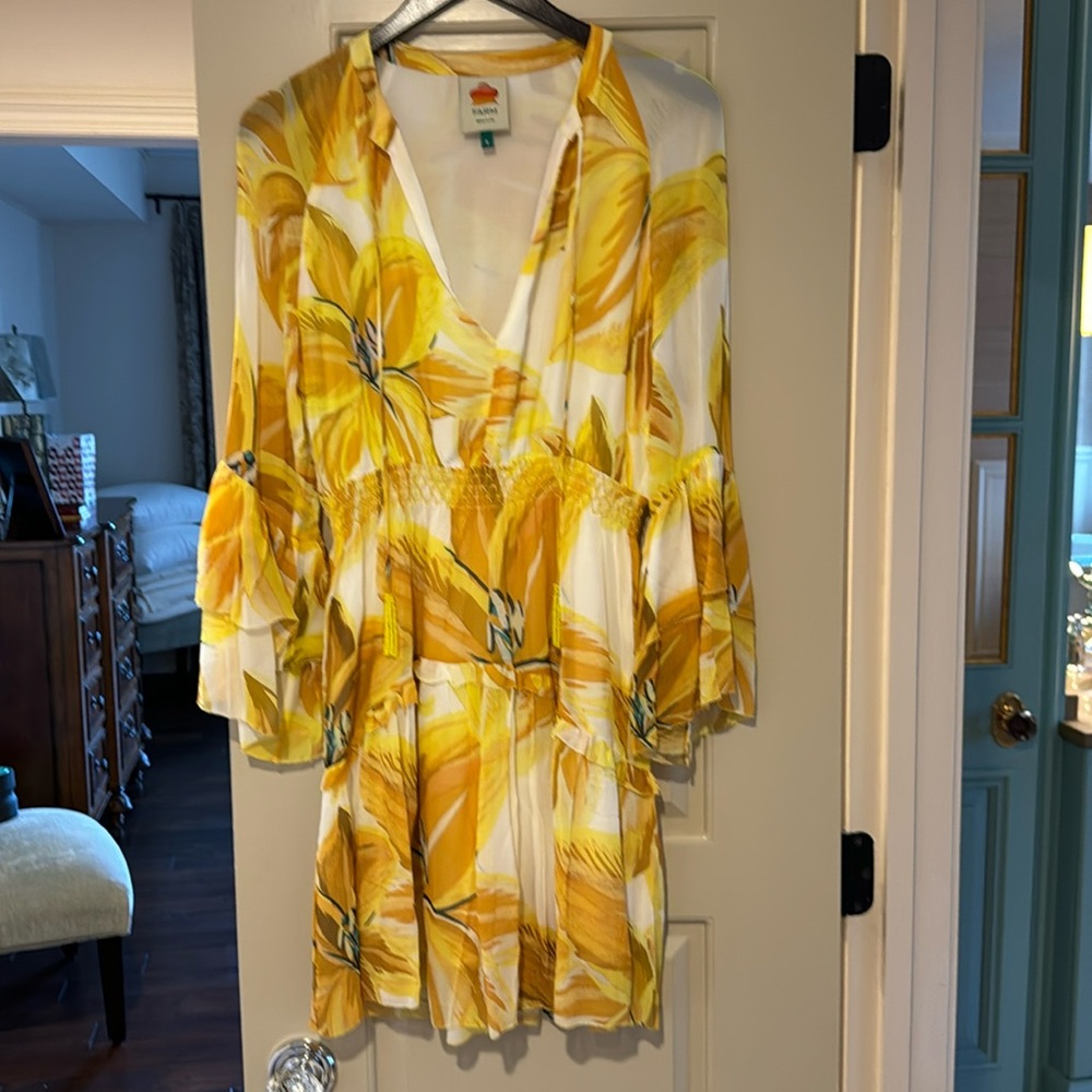 Farm Rio Bananas Mini Dress